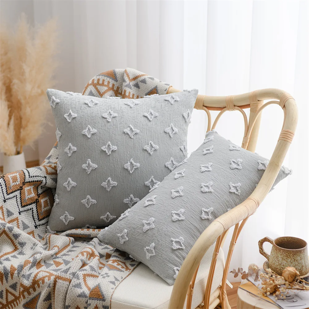 

Pillowcase 30x50cm 45x45cm Star Pattern Modern Nordic Style Home Living Room Sofa Christmas Decoration Cushion Cover