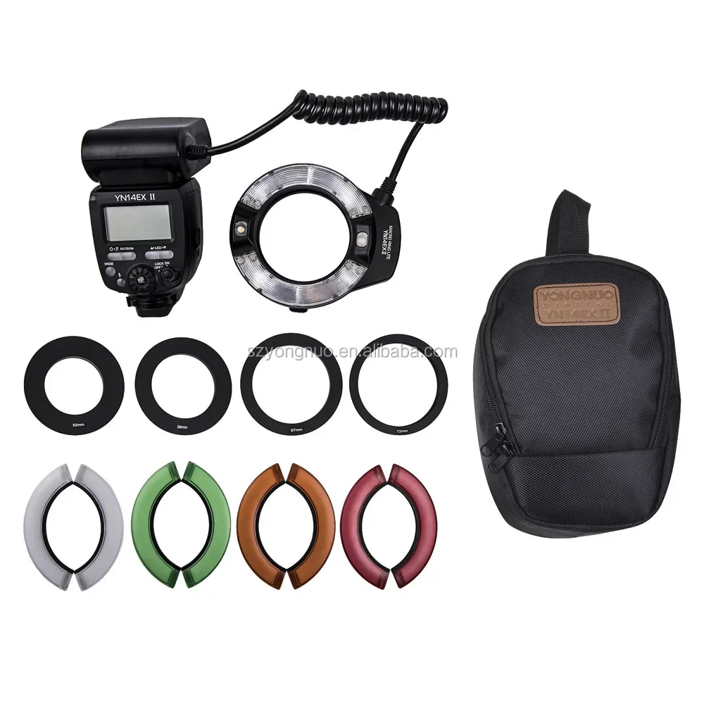 YN14EX YN14EXII Ring Light Flash Untuk Kamera Canon Atau Sony Kamera Marco Flash Lights