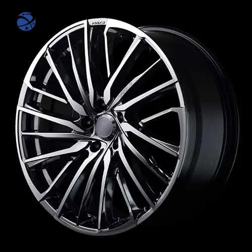 Yun Yi Custom High Quality Natural Color 16 17 18 19 20 21 22 Inch 5X120 Fascinating Matte Black 6061-t6 Alloy Forged Wheels