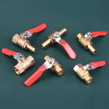 黃銅球閥,帶 G1/8 - G3/8 螺紋和 8 - 10mm 倒鉤接頭,適用於多種管道連接 10 最佳銷售 水暖配件 - №4