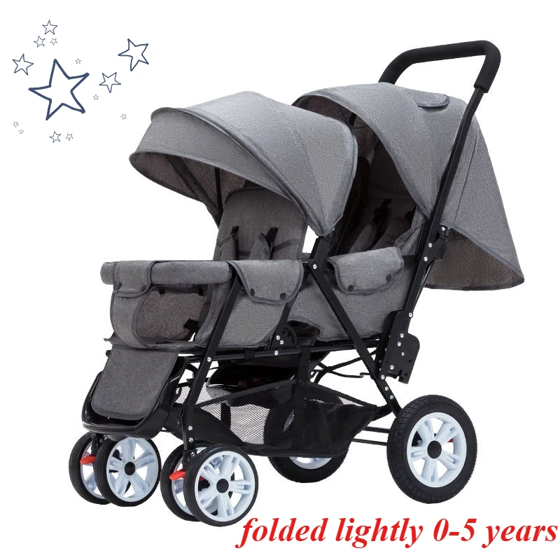 

The stroller can be sat back and forth and can be folded lightly to sit 0-5 years old