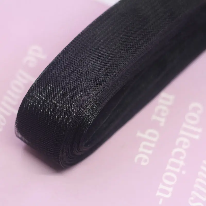Weiche Polyester-Mesh-Band, glattes Crinolina-Flachband mit Crinolina-Stoff für Hüte/Bastelarbeiten/Kleidungszubehör – Detail 17