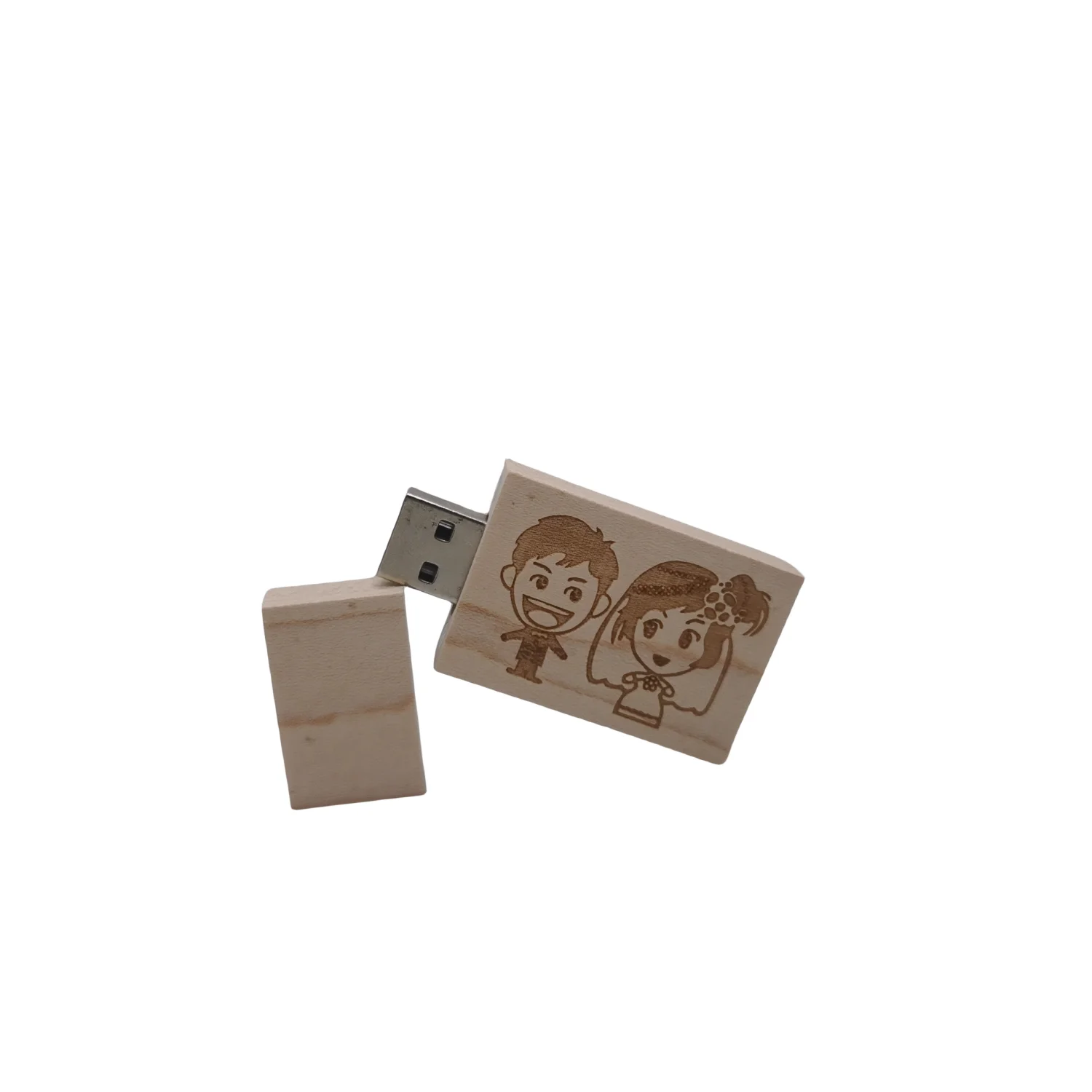 Custom Wedding LOGO Woods Engrave USB 2.0 Memory Flash Pen Flash Drive Thumbdrive Weddings