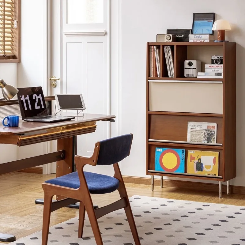 

Side cabinet, locker, retro color matching, integrated storage, dining side cabinet, bookcase shelf, living room display cabinet