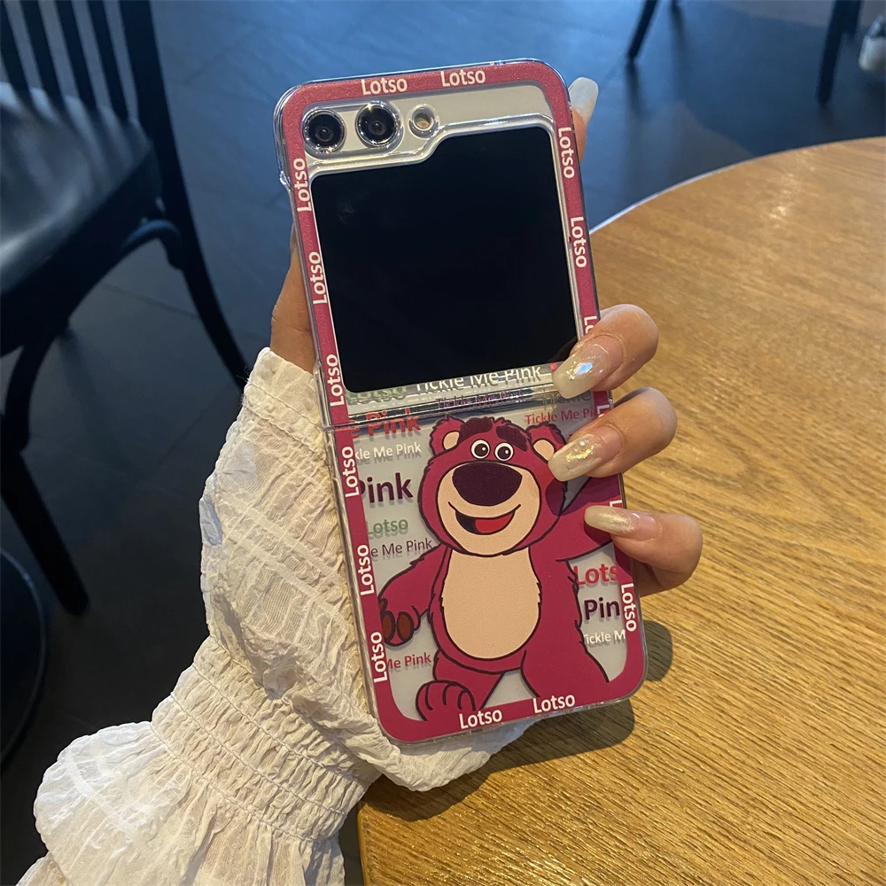 حافظة لهاتف سامسونج جالاكسي Z Flip 7 6 Flip7 FE Flip5 Flip4 Flip3 5G حماية شفافة غطاء كمبيوتر أكريليك Lotso