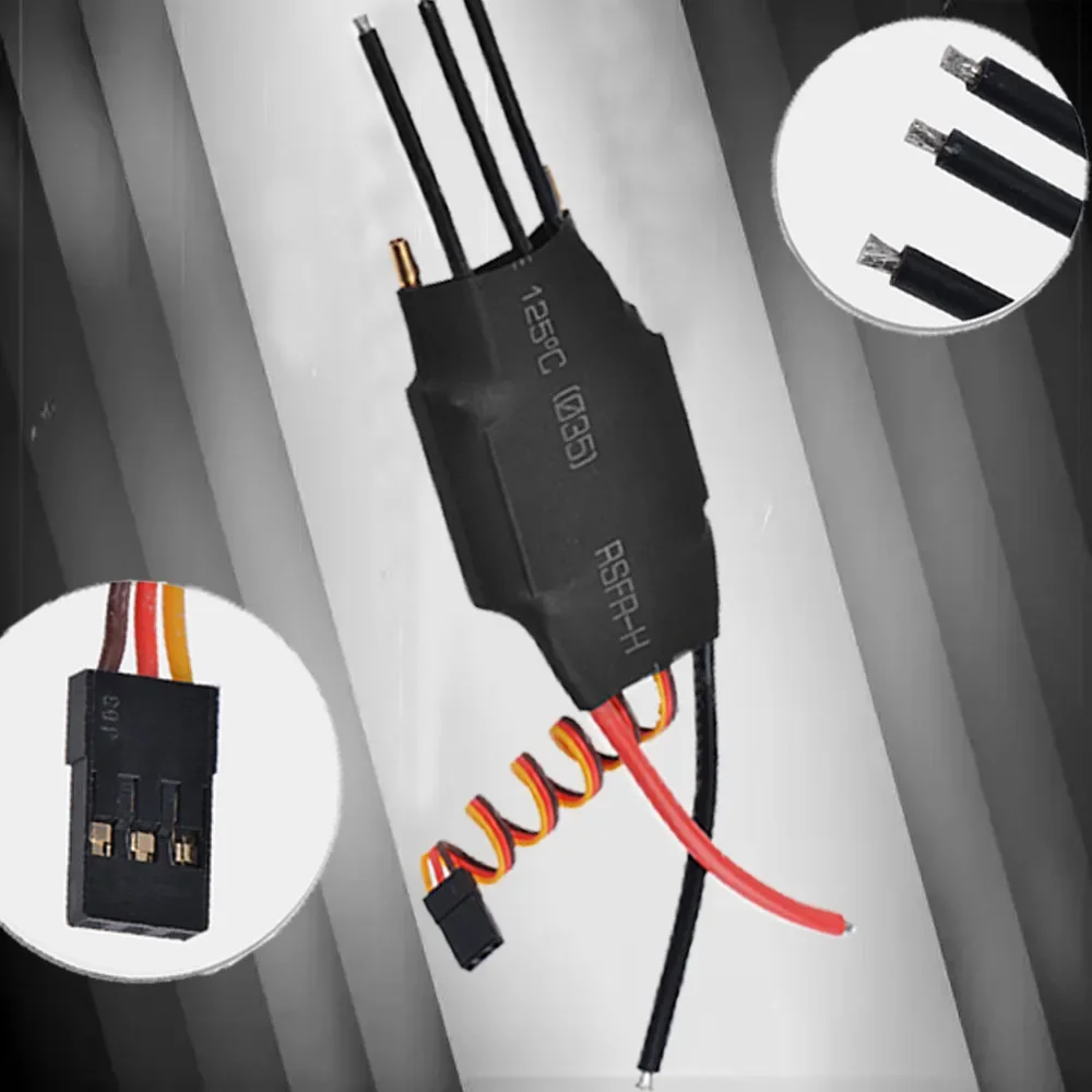 

60A 80A 100A 125A 200A Brushless Electric Marine Water-cooled Speed Controller with 5V/3A BEC For RC Boat Model Parts