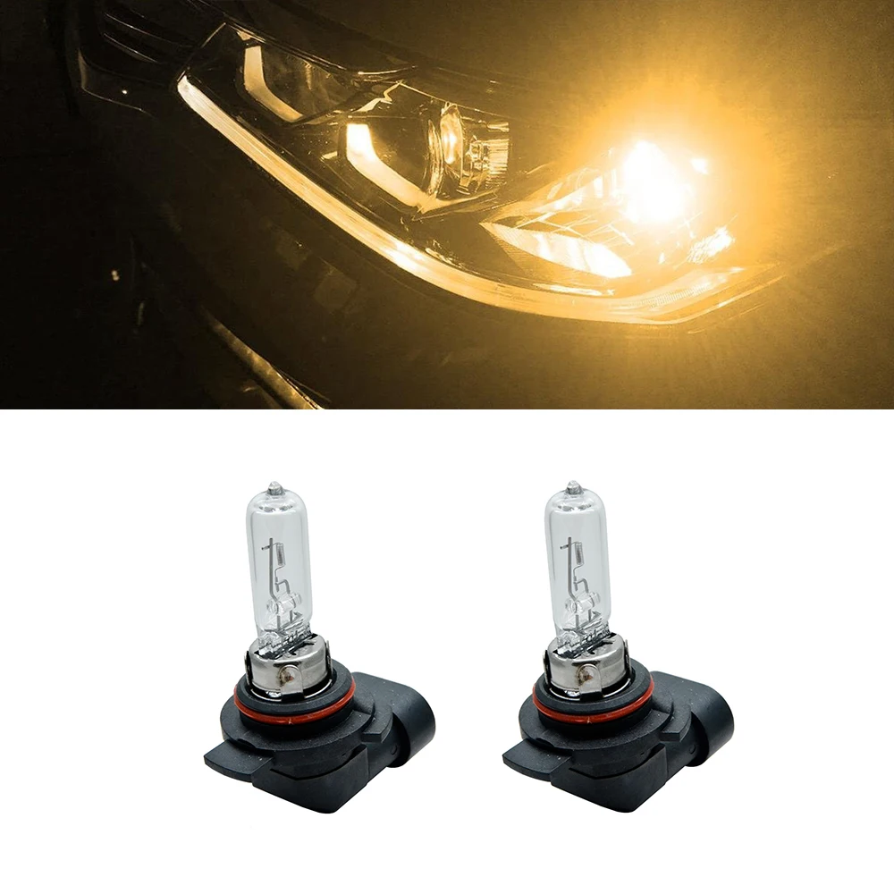 2pcs 9012 HIR2 Clear Halogen Light Bulbs 55W Car HeadLight Bulb PX22d Car Halogen Headlamp