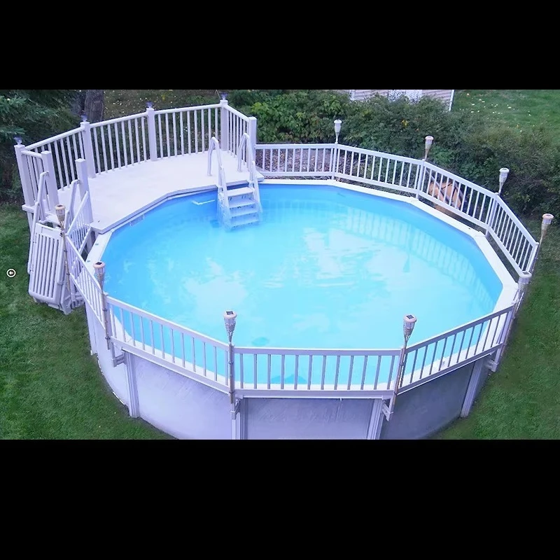 UV Protected White PVC Swimming Pool Fenced Pool