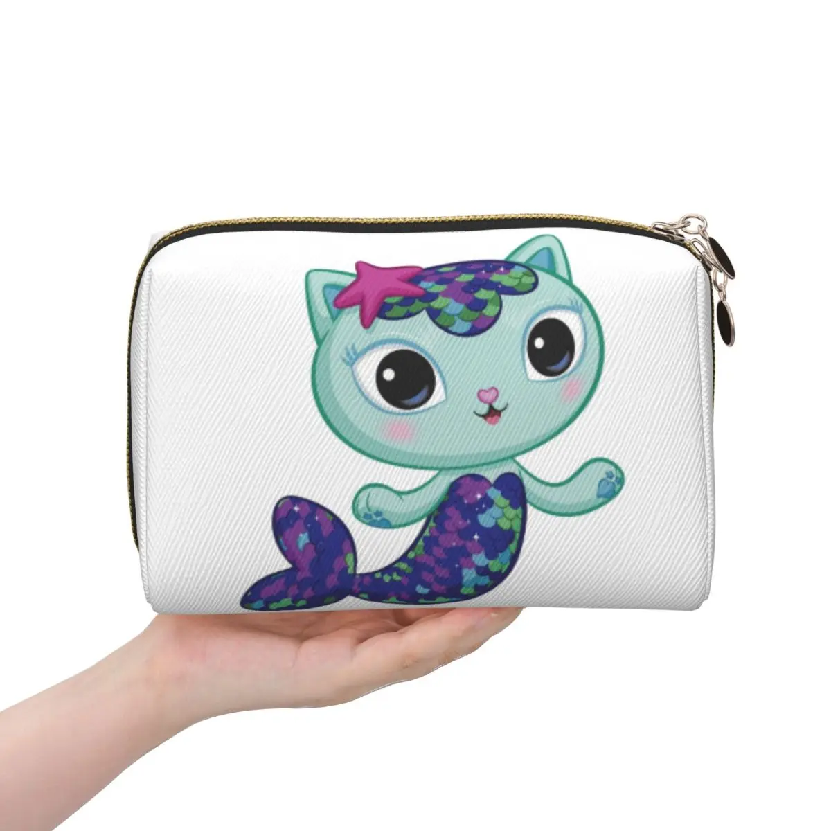 

Кукольный домик Gabby с героями мультфильмов Gabby, детская женская косметичка, дорожный органайзер для макияжа, сумка для хранения туалетных принадлежностей, Dopp Kit Box