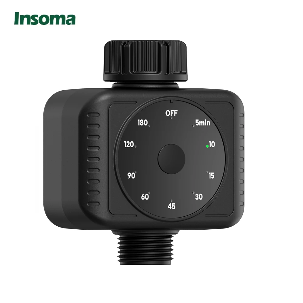 INSOMA 9 Adjustable Watering Timer One-Click Automatic Irrigation Timer for Outdoor Garden or Lawn