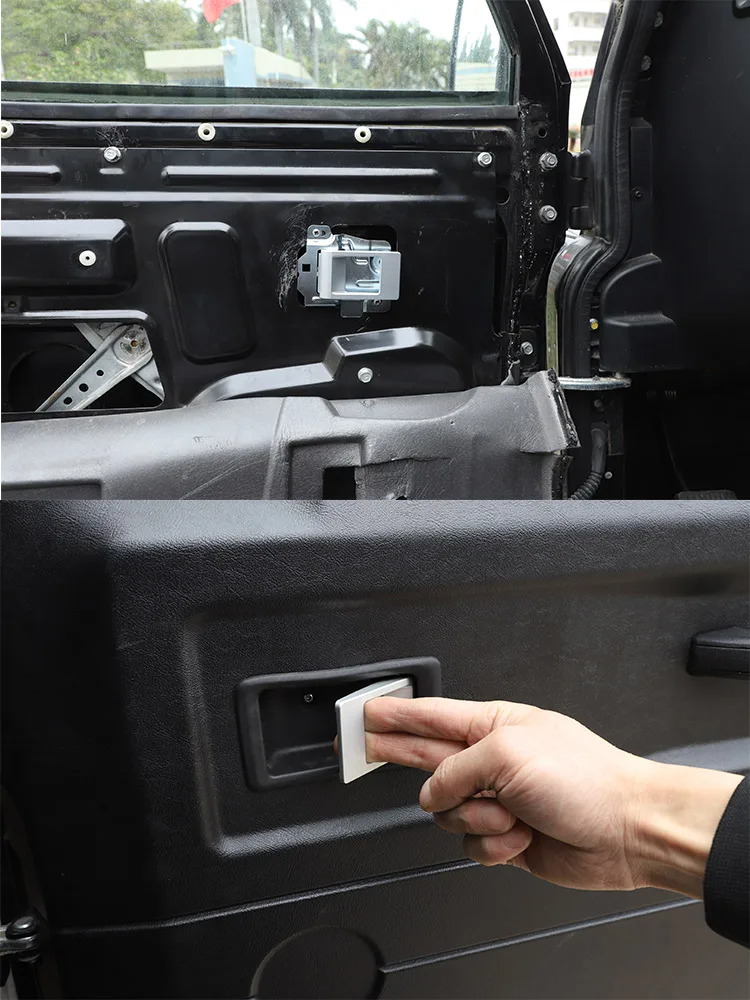For Land Rover Defender 90 110 2004-18 Aluminum Alloy Car Door Inner Door Bowl Door Handle Decoration Replacement Accessories