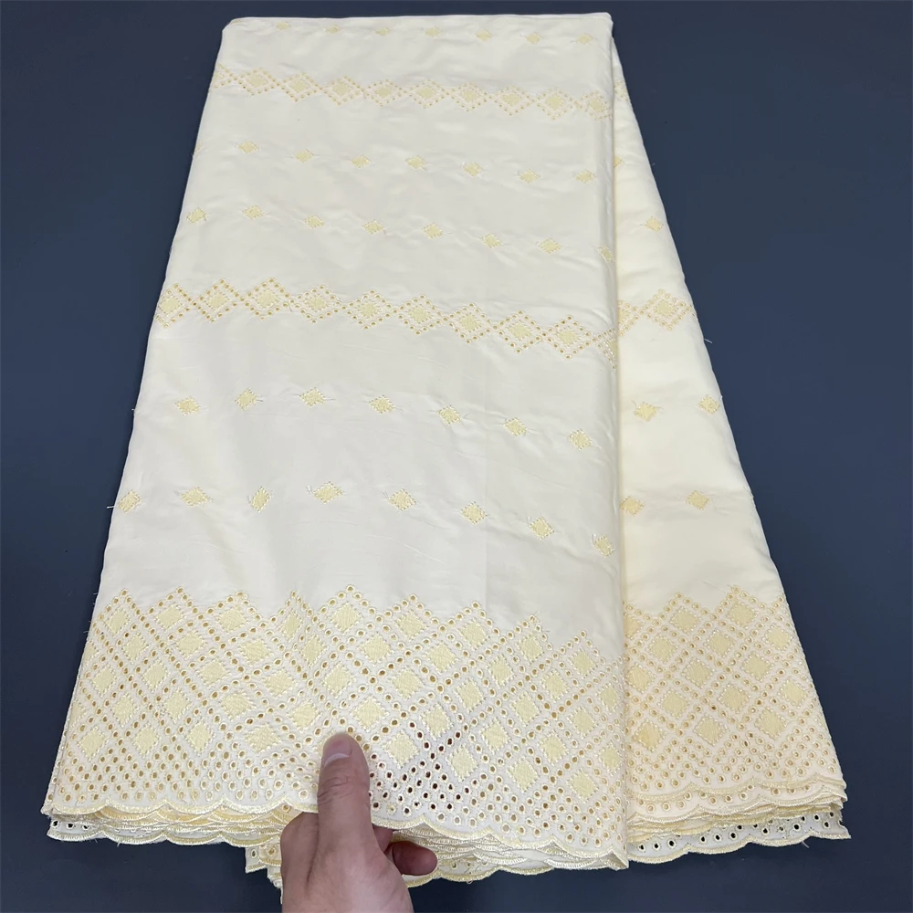 Tissu Africain en Dentelle Brodée pour Femme, Maille Perlée de Luxe Française, de Haute Qualité, Fait à la Main, Applique 3D, pour Robes de Mariée