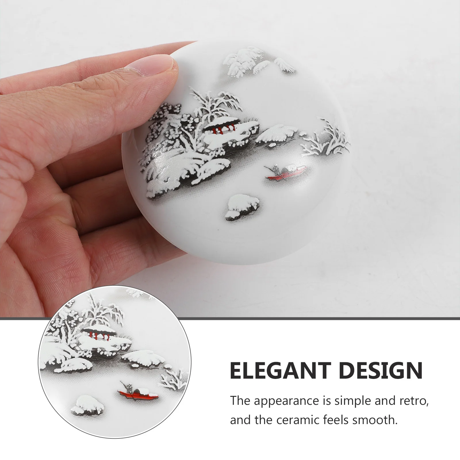 1 قطعة لوحة حبر قسط متعددة الأغراض الخط الصيني توريد لوحة الحبر الحمراء مع صندوق السيراميك Diy بها بنفسك اللوحة الحرفية سجل القصاصات #4