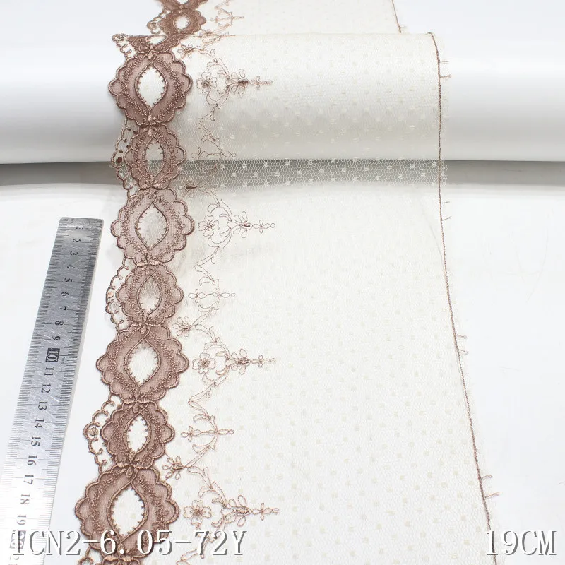 30Yards Embroidered Lace Fabric Mesh Bra Wedding Dress Bridal Gown Lingerie Sewing Underwear Trimmings DIY High Quality