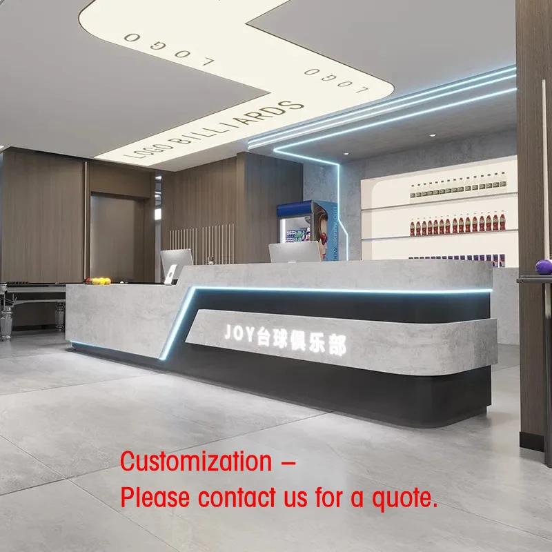 custom.Vintage Industrial Style Billiards Hall bar Cashier Barbershop Hairdressing Hotel Milk Tea Training Institutions Receptio