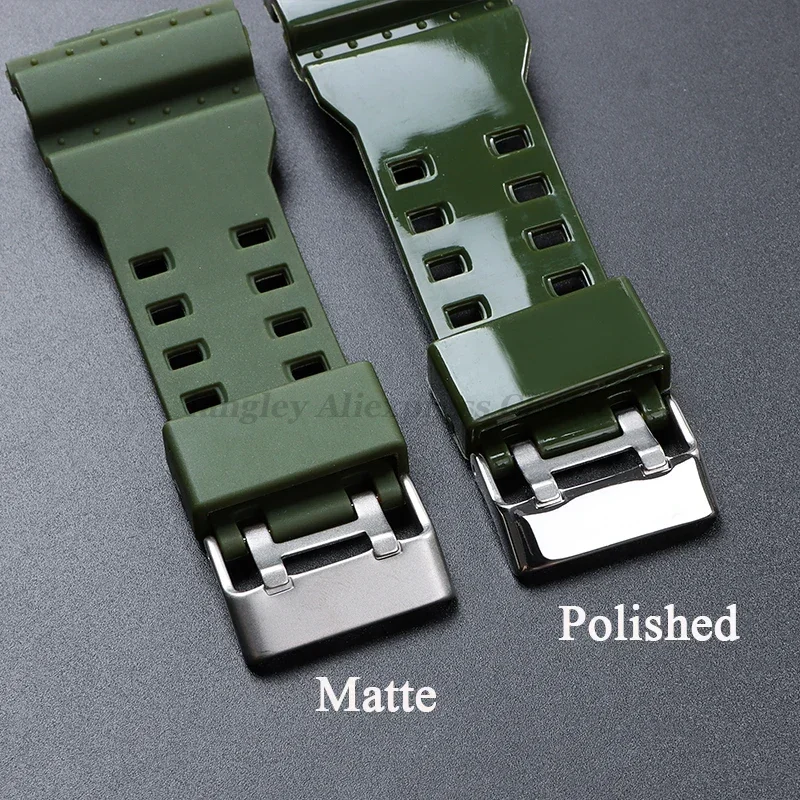 Strap for Casio for GA-100/110/140/200/400/700 GD-100 G-8900 GW-8900 Men Sport Waterproof Resin Silicone Watch Band 16mm