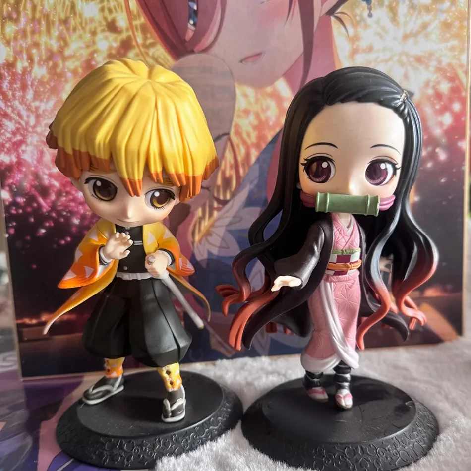 Heiße Anime-Figur Kamado Tanjirou Nezuko Demon Slayer Actionfigur PVC-Modell Spielzeug Zenitsu Figurine Inosuke Kimetsu No Yaiba Geschenk
