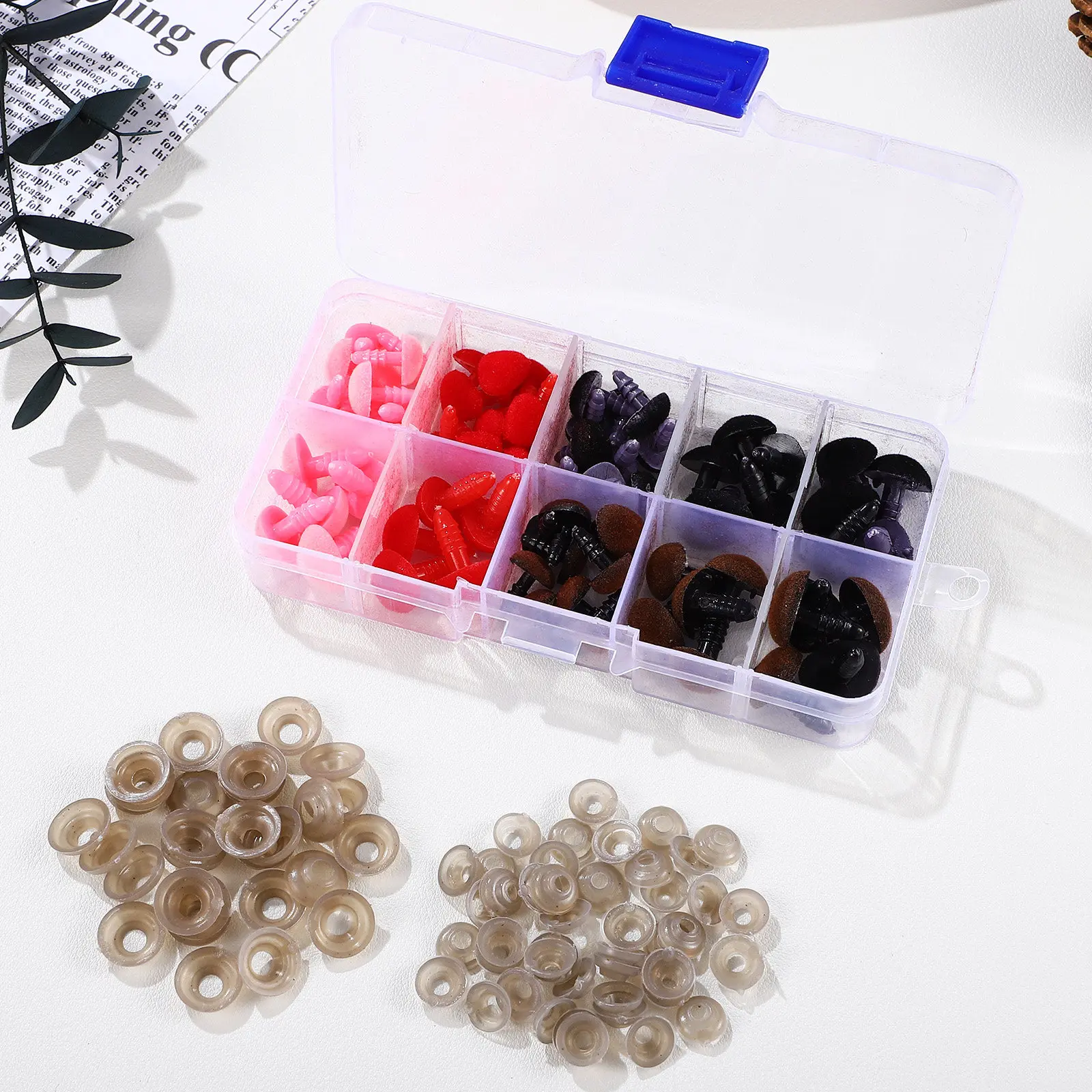 

70 наборов безопасных пластиковых носиков для кукол, мягких игрушек, мишек, вязаных изделий ручной работы