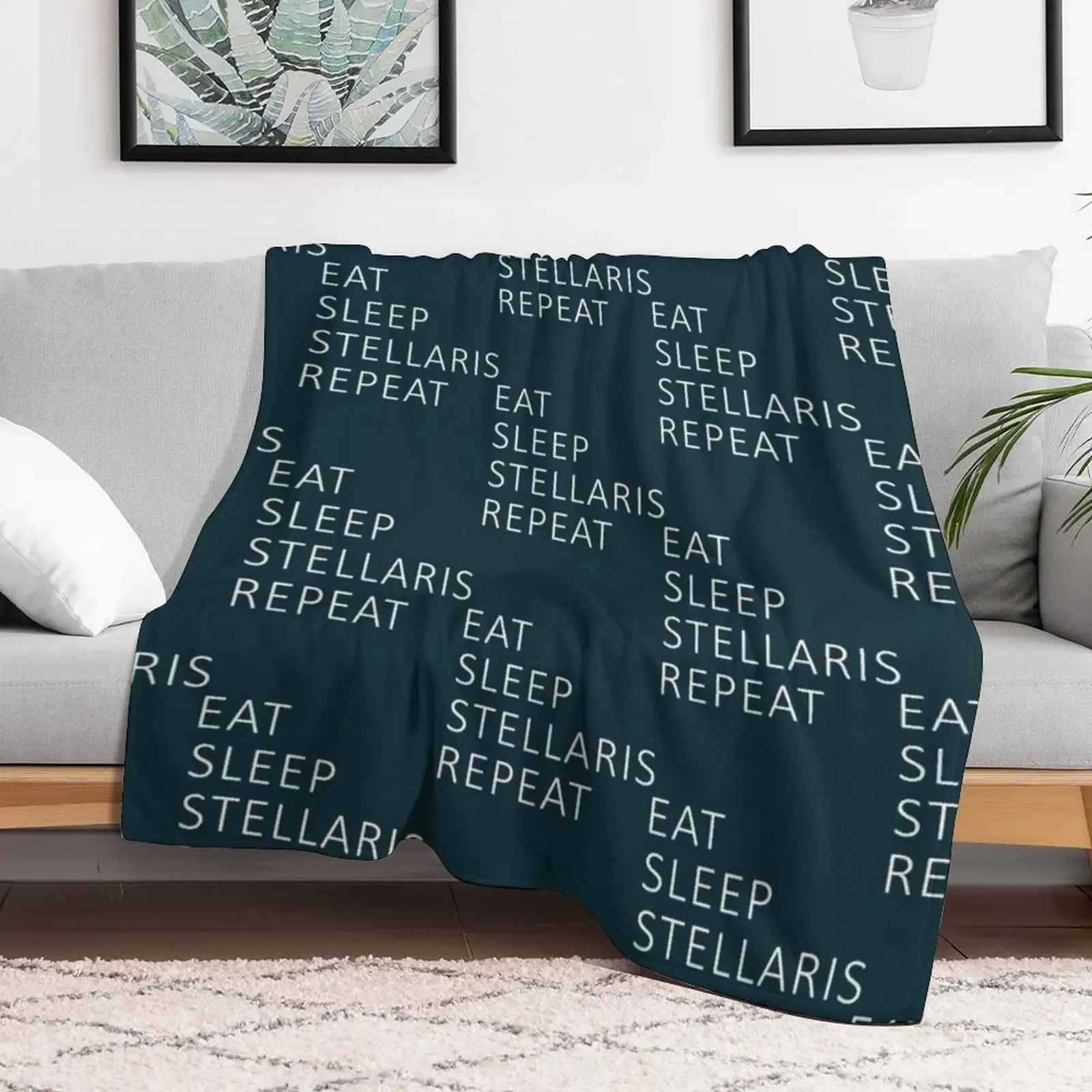 Stellaris Repeat Essential Throw Blanket Thin Soft Blanket for Summer Night Sleeping