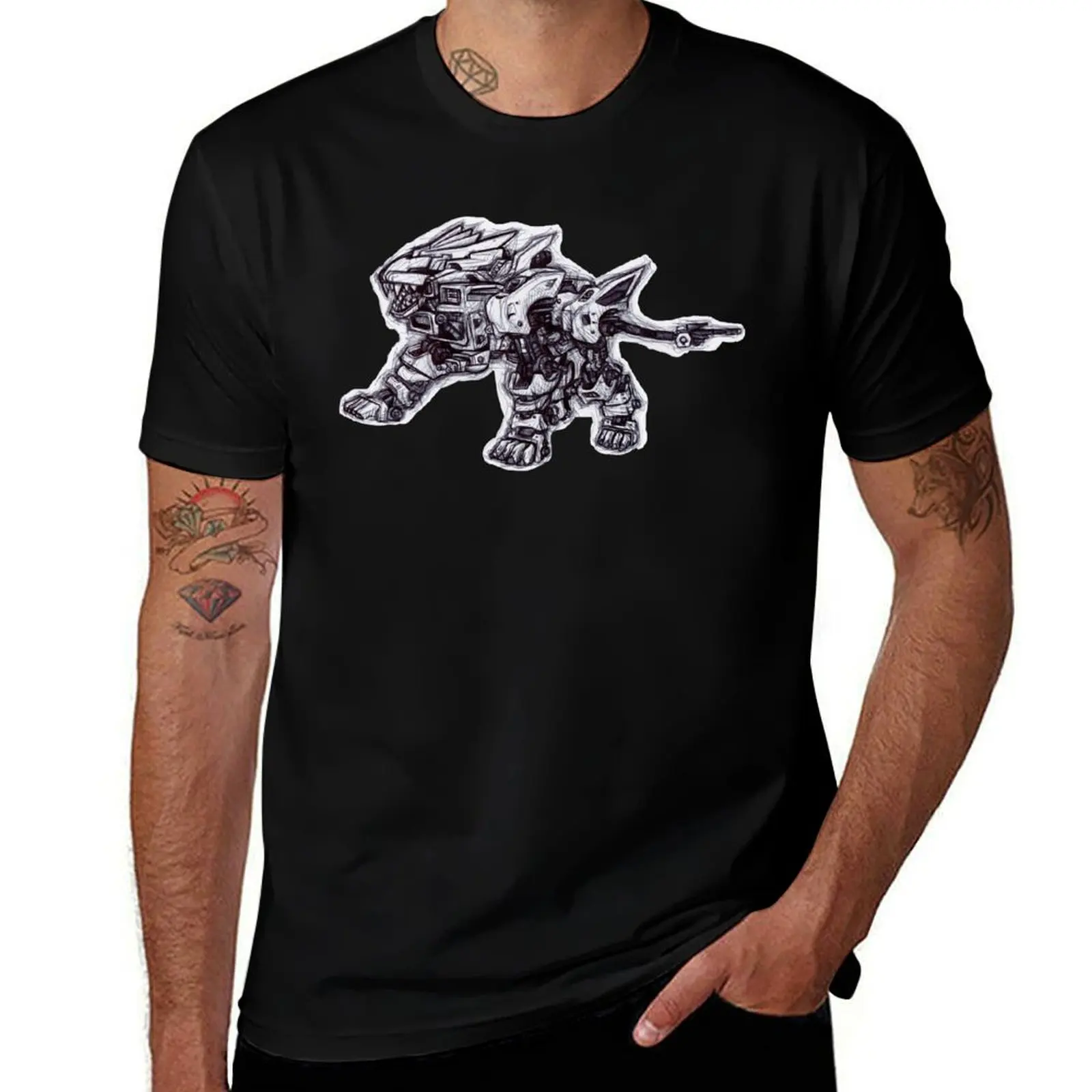 

.Zoid Liger. T-Shirt man t shirts high quality luxury brand t shirt for man 100 percent cotton T-Shirt