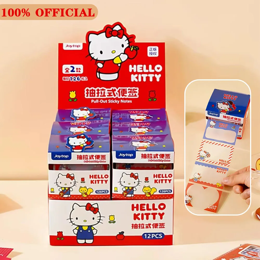 126 pièces de notes autocollantes Hello Kitty, fournitures de papeterie pour étudiants, décorations pour scrapbooking, planificateur, cadeaux pour filles
