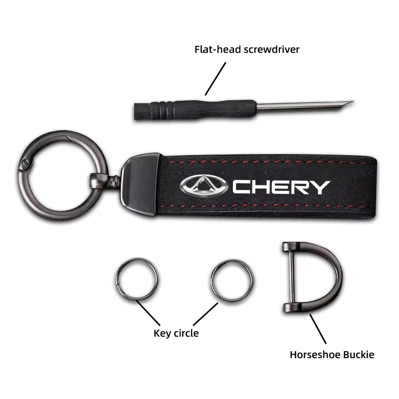 شيري سيارة الإطارات عجلة صمام قبعات غطاء سيارة مفتاح سلسلة حلقة المفاتيح لشيري أومودا تيجو برو فولوين أريزو QQ 5x X1 T11 Gx EQ7 E3