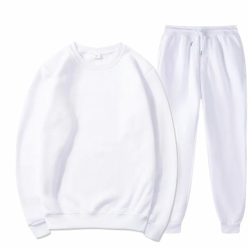 Мужская спортивная модная повседневная зимняя толстовка с круглым вырезом и принтом, комплект брюк