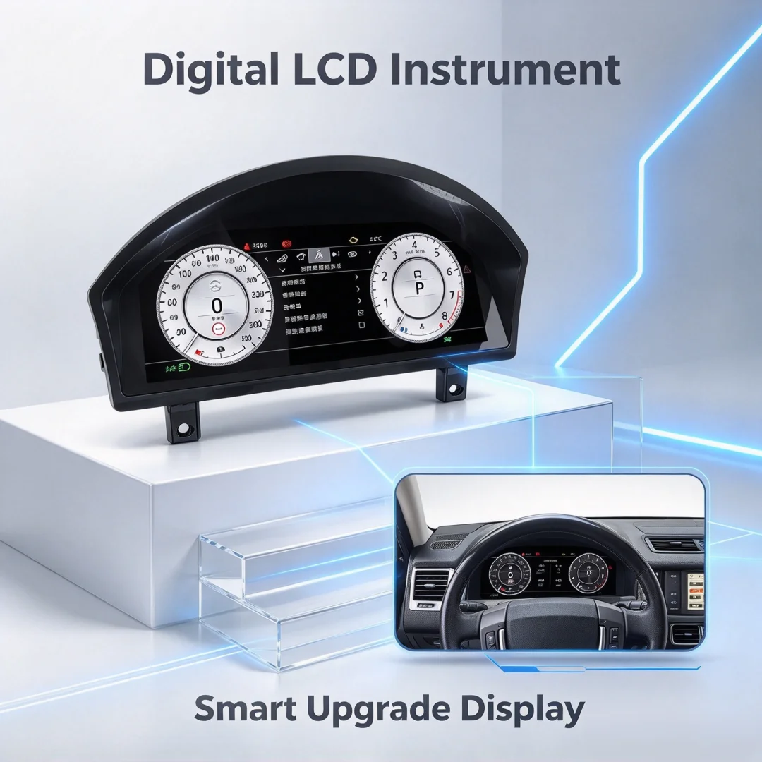Car Digital Cluster Speed Odometer Screen LCD For Land Rover Range Rover Vogue L322 V8 2006-2009 Virtual Cockpit Auto Instrument