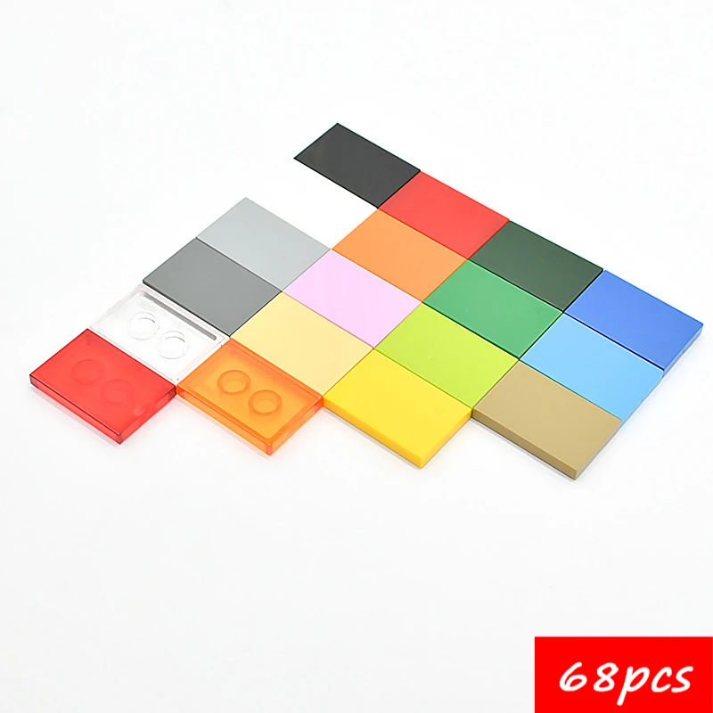 

68 шт., высокотехнологичные сборные частицы 26603, 2x3, доска, строительные блоки, комплект, идея, игрушки «сделай сам» для детей, подарки на день рождения