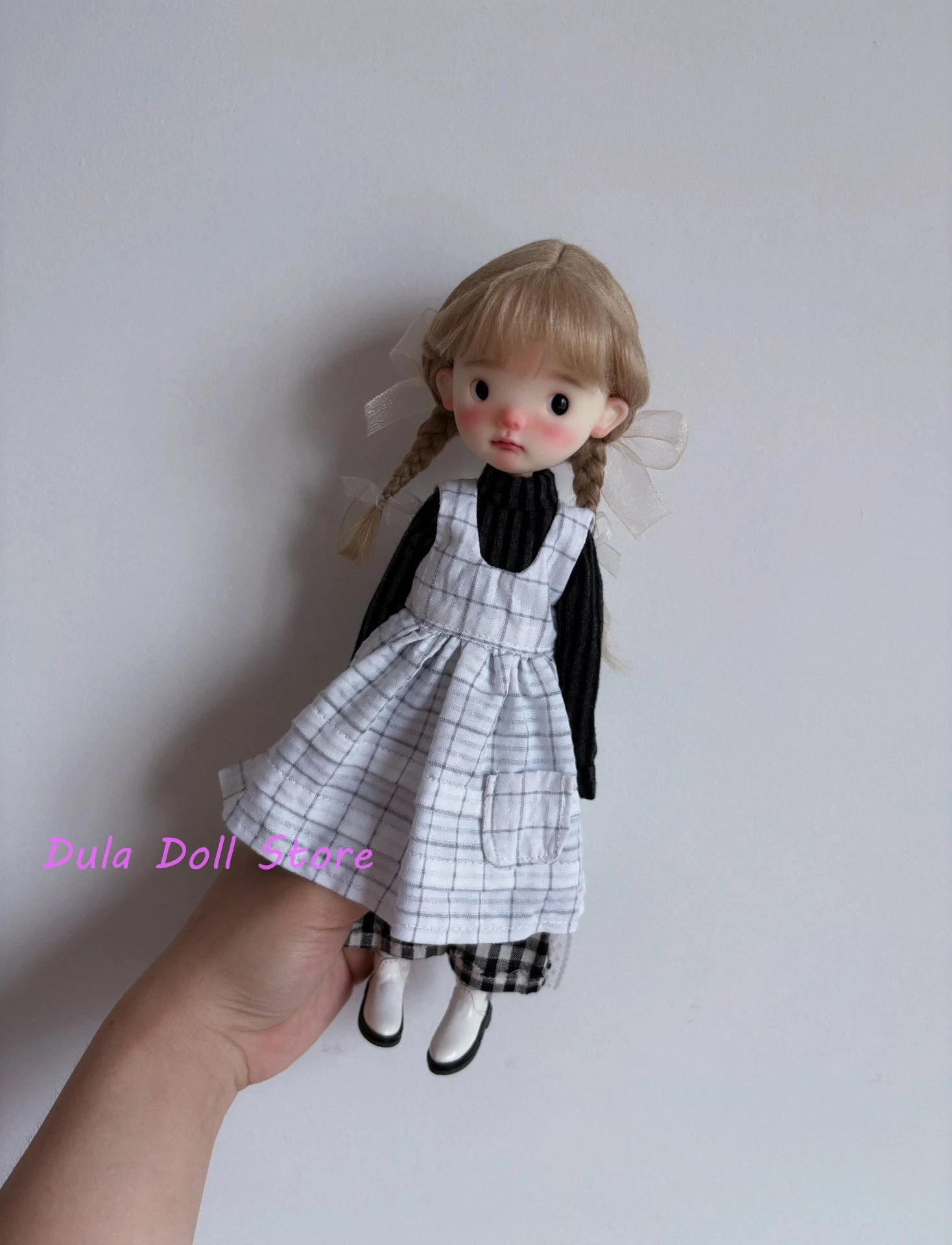 

Dula Doll Clothes Domestic maid black bottomed overhab skirt pants set for Blythe ob24 ob22 ICY JerryB 1/6 Doll Accessories