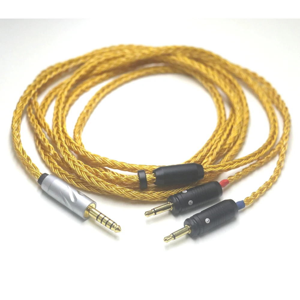 16 Core 99% 24k مطلية بالذهب Occ سماعة كابل ل البؤري واضح Elear Elex Elegia Stellia Celestee Radiance سماعة الرأس