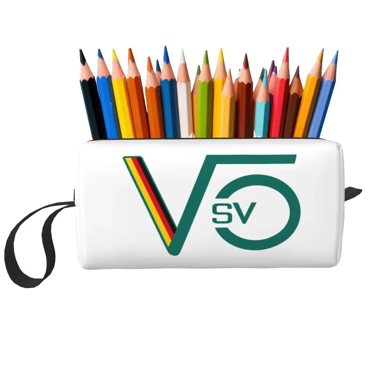 Sebastian Vettel Logo Makeup Bag Cosmetic Organizer Storage Dopp Kit Toiletry Cosmetic Bag for Women Beauty Travel Pencil Case