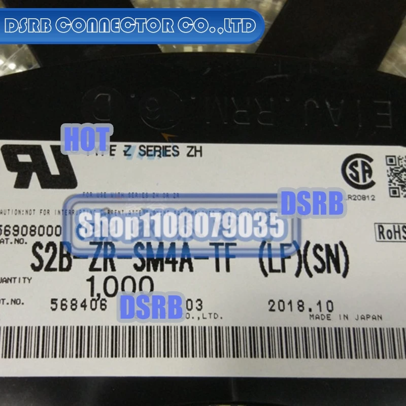 

50 шт./лот S2B-ZR-SM4A-TF(LF)(SN) 2P, ширина ножек 1,5 мм, 100% новые и оригинальные.