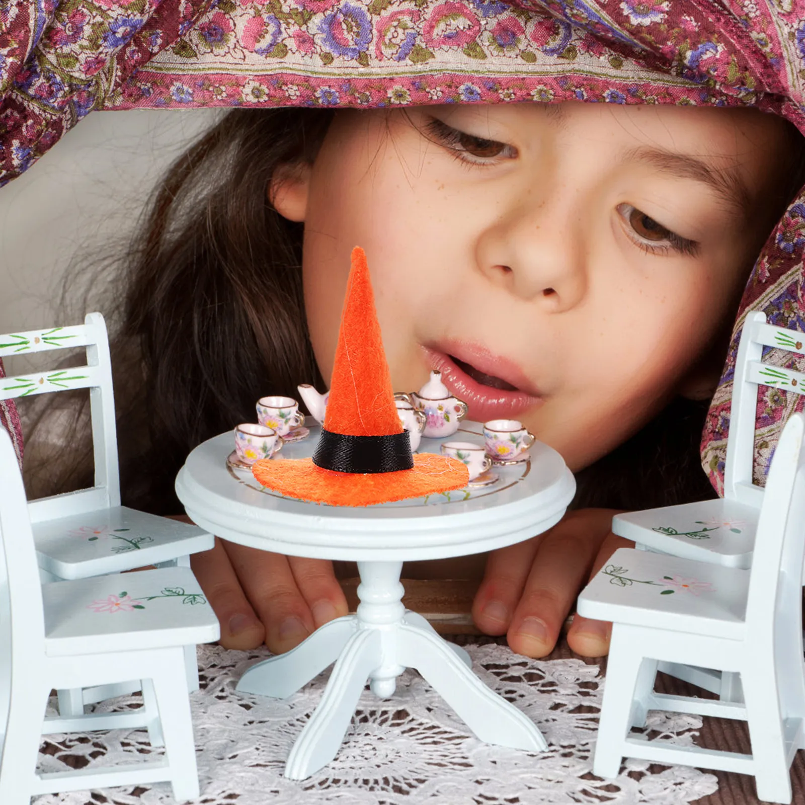 

10 шт. мини-шляпки ведьм из фетра, маленькие шляпки ведьмочек для декора на Хэллоуин, костюмов для косплея, декоративные шляпки-реквизит для карнавала