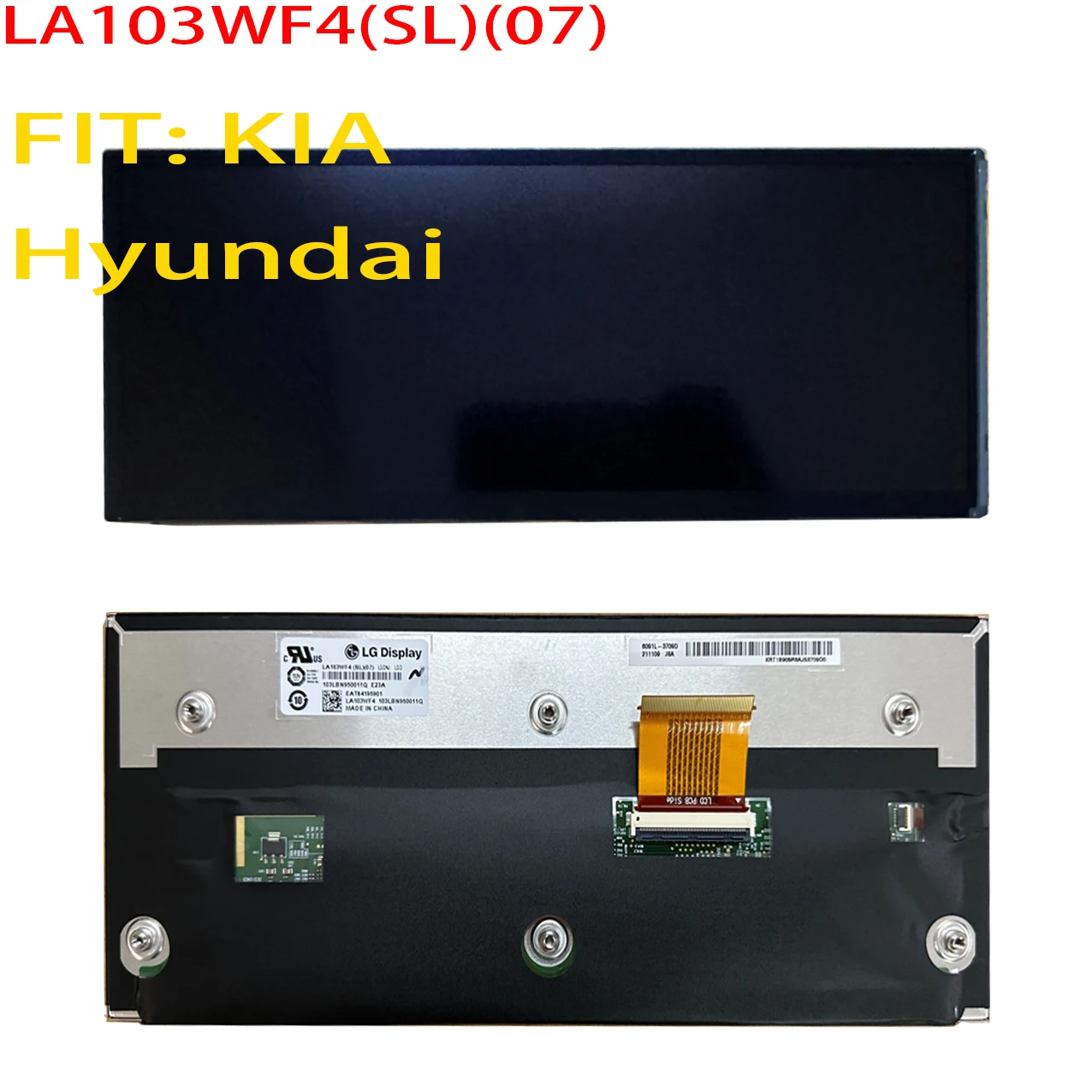 

New Original Radio OEM Navigation LCD Display Touch Screen LA103WF4(SL)(07) 10.3INCH For KIA Hyundai