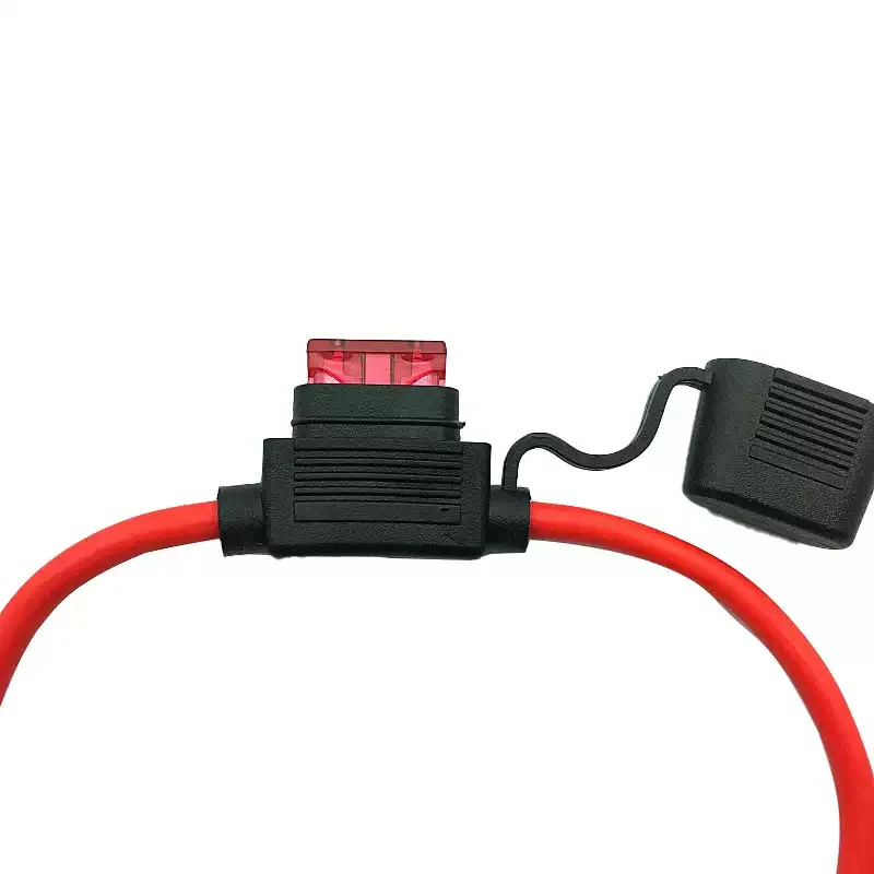 Waterproof Car Fuse Holder for Cars and Motorcycles Medium and Small Size Fuse Socket with Wire 30cm Pure Copper Connector