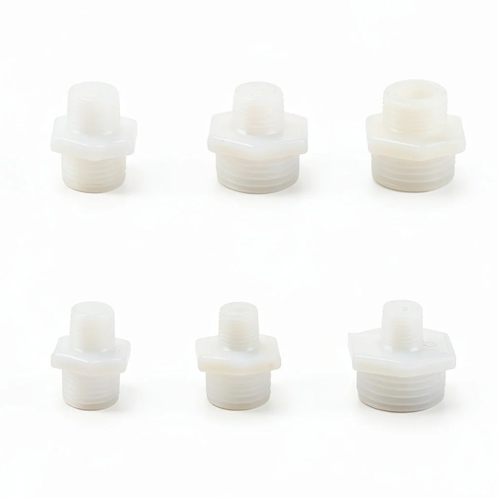 Переходник-ниппель-пластиковый-с-двойной-резьбой-mj-g1-8xg1-4-g1-8xg3-8-g1-8xg1-2-редукционный