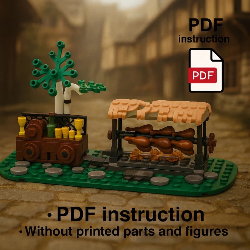 

Medieval Competition Scene MOC Building Blocks – DIY Assembly Model Decoration Toy for All Ages