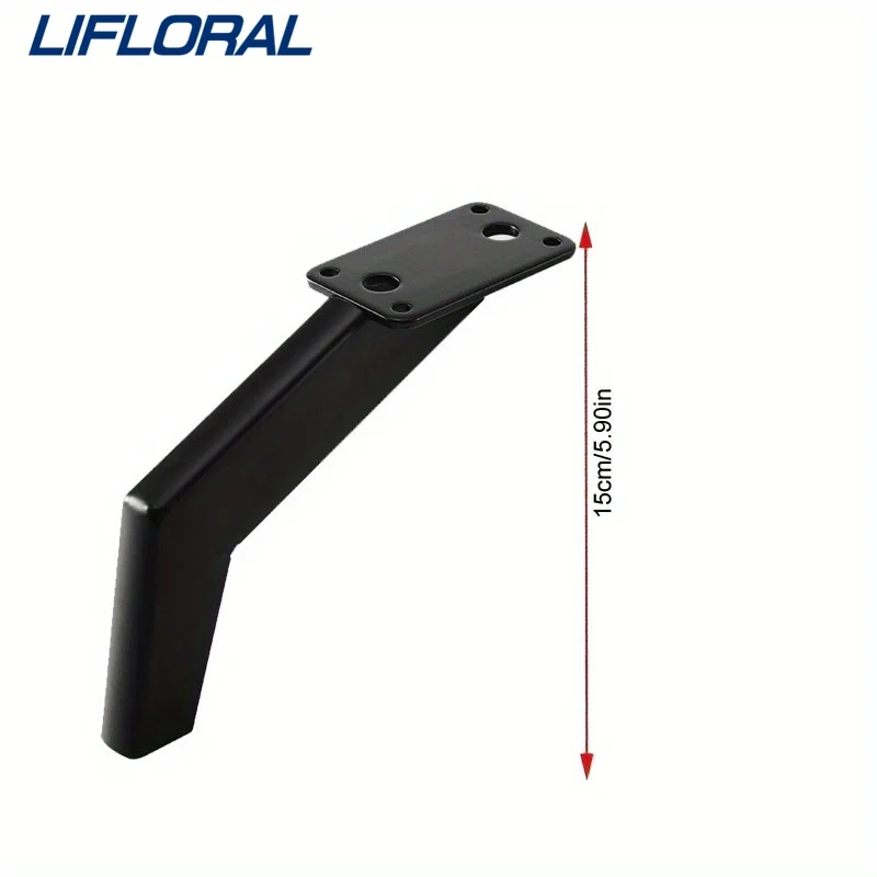 Gambe per mobili fai-da-te in metallo da 4 pezzi Gambe di ricambio per divano Gambe per divano in stile moderno adatte per divano, tavolo, armadio, comodino