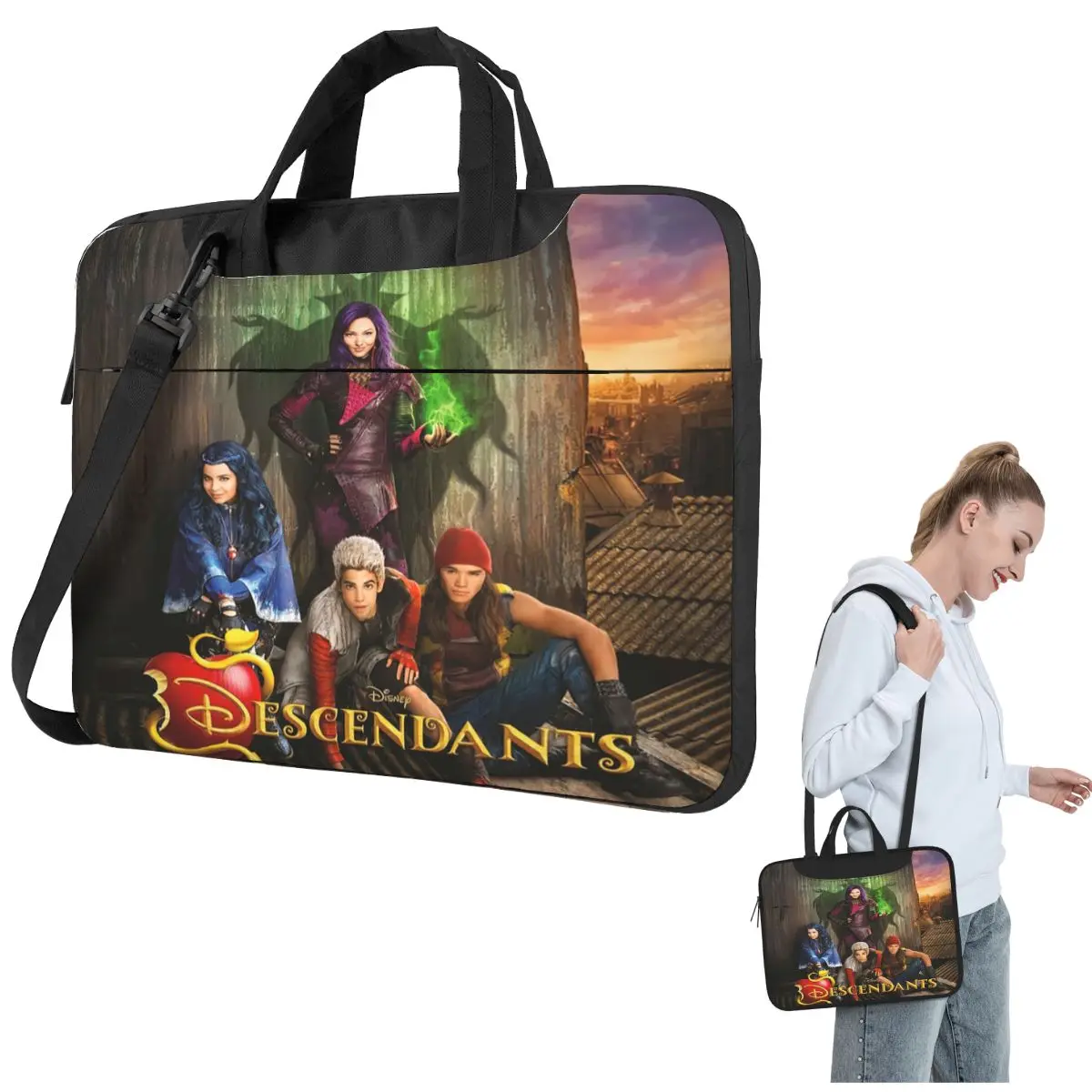 

Descendants Laptop Bag Shockproof Case Computer Bag 13 14 15.6 Inch Crossbody Laptop Pouch For Macbook Pro Air