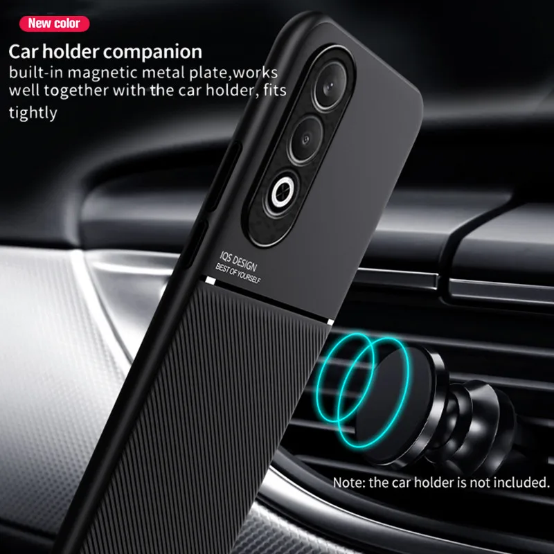 Rugged Non-Slip Case for OPPO A80 5G A3 Pro K12x 5G Protective Cover Car Magnetic Suction Holder Coque Fundas Capa