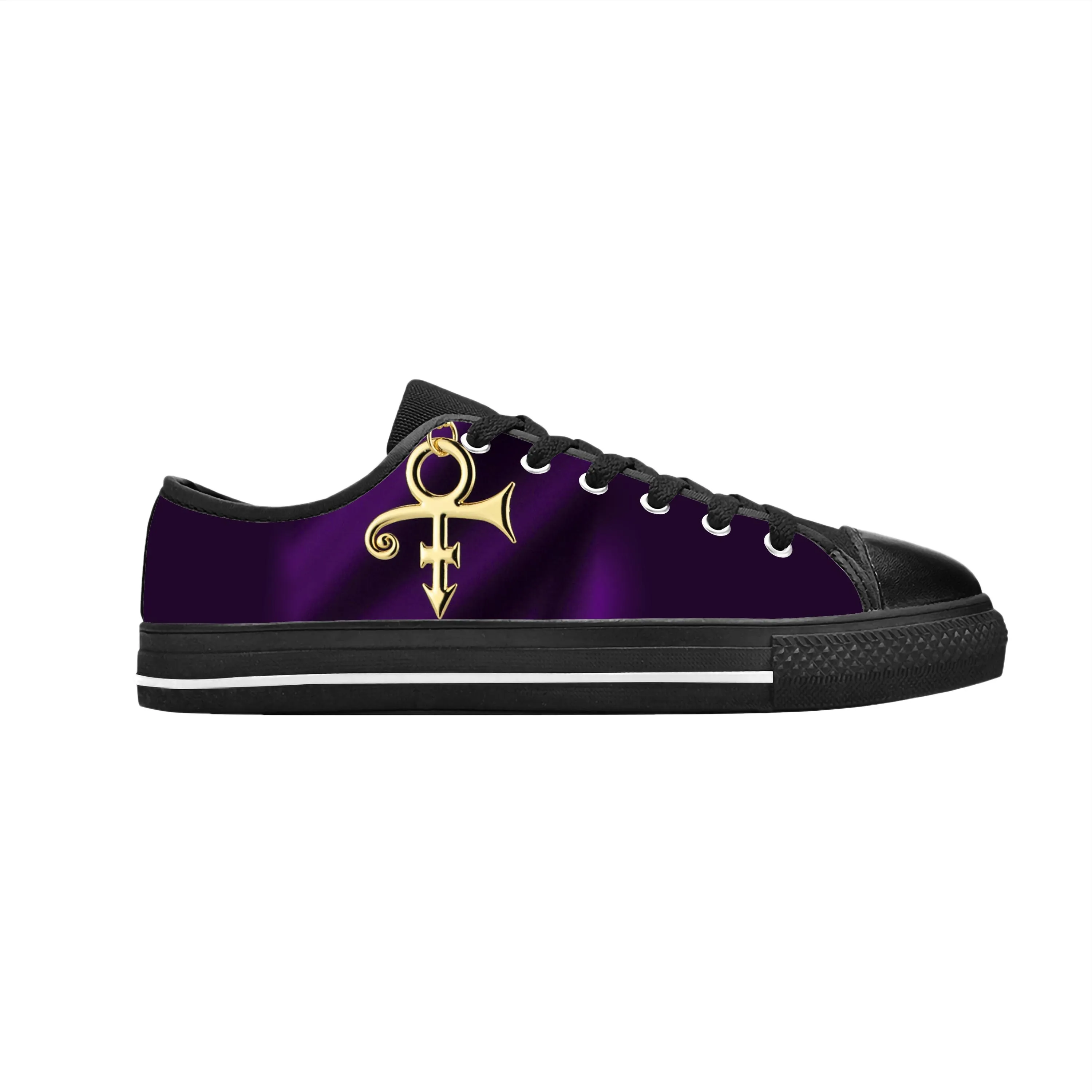 Prince Rogers Nelson Purple Rain Love Symbol Funny Casual Cloth Shoes Low Top Comfortable Breathable 3D Print Men Women Sneakers