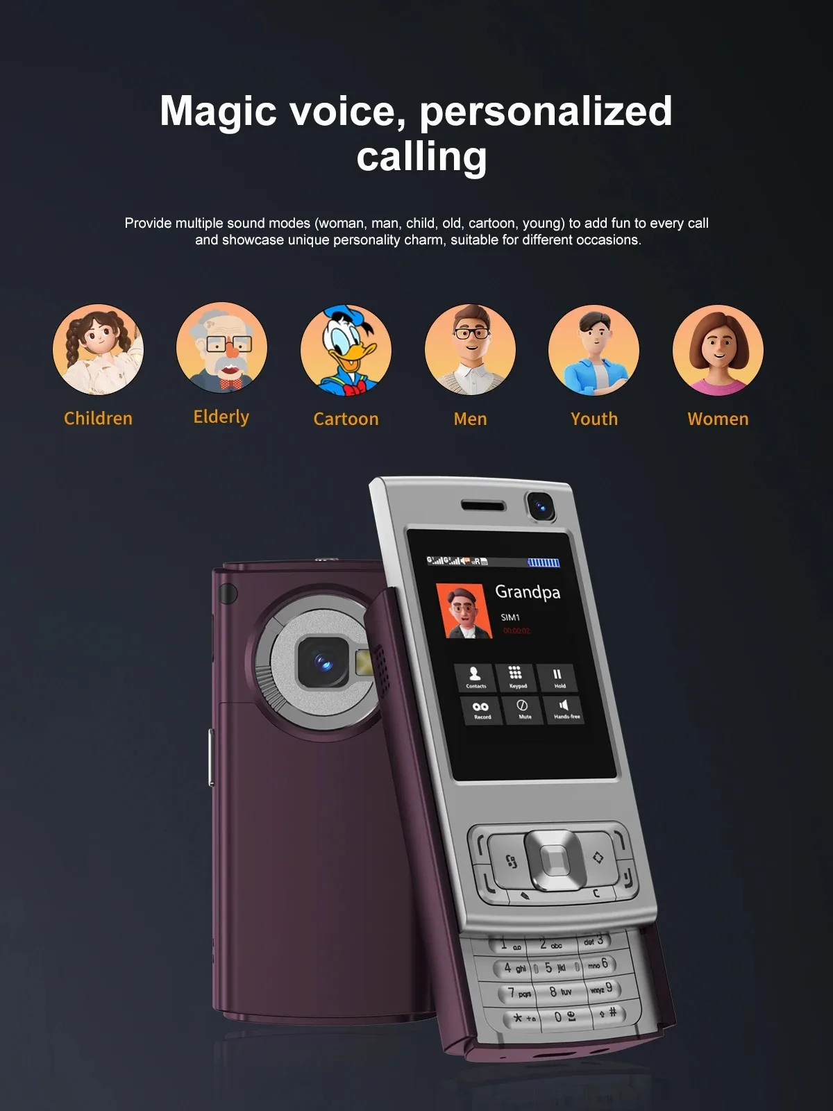 N95 Pro 2G Mini CellPhone 2.0inches Dual SIM Daul Standby GSM Mobile Phone Flashlight FM Radio Bluetooth Stylish Slider Phone