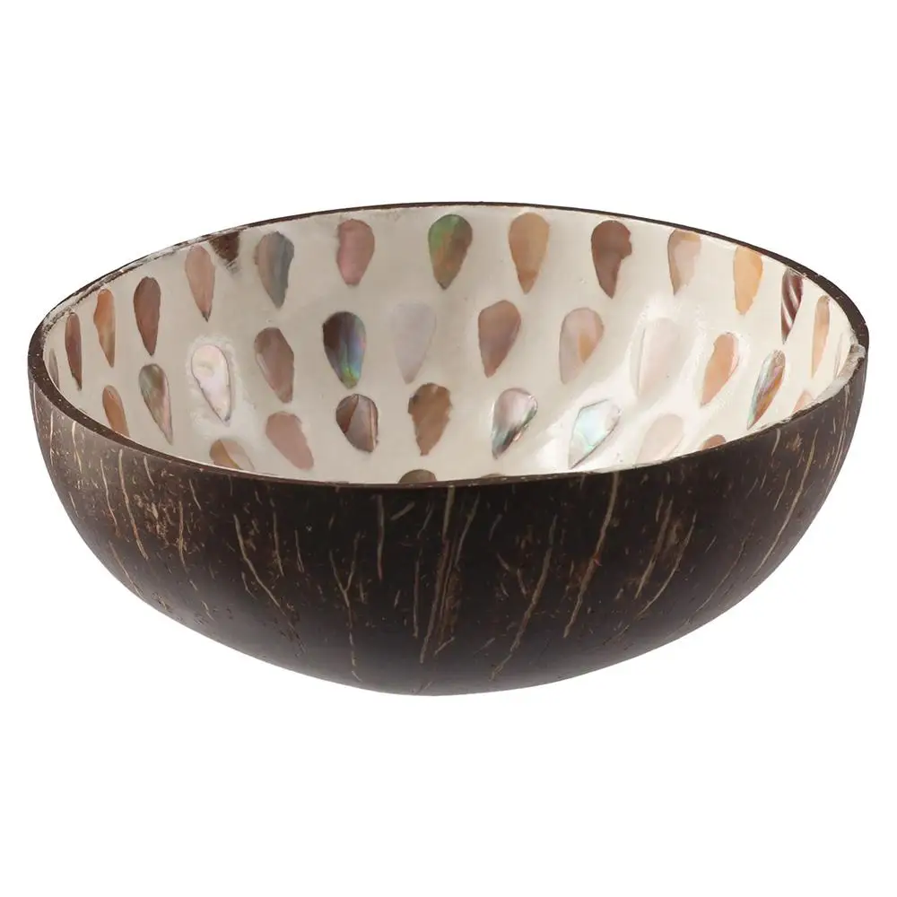 Coconut Shell Coconut Bowl Multifunctional White/Blue/Green 14*14*5 CM Key Bowl Candy Container Living Room - Detail 1