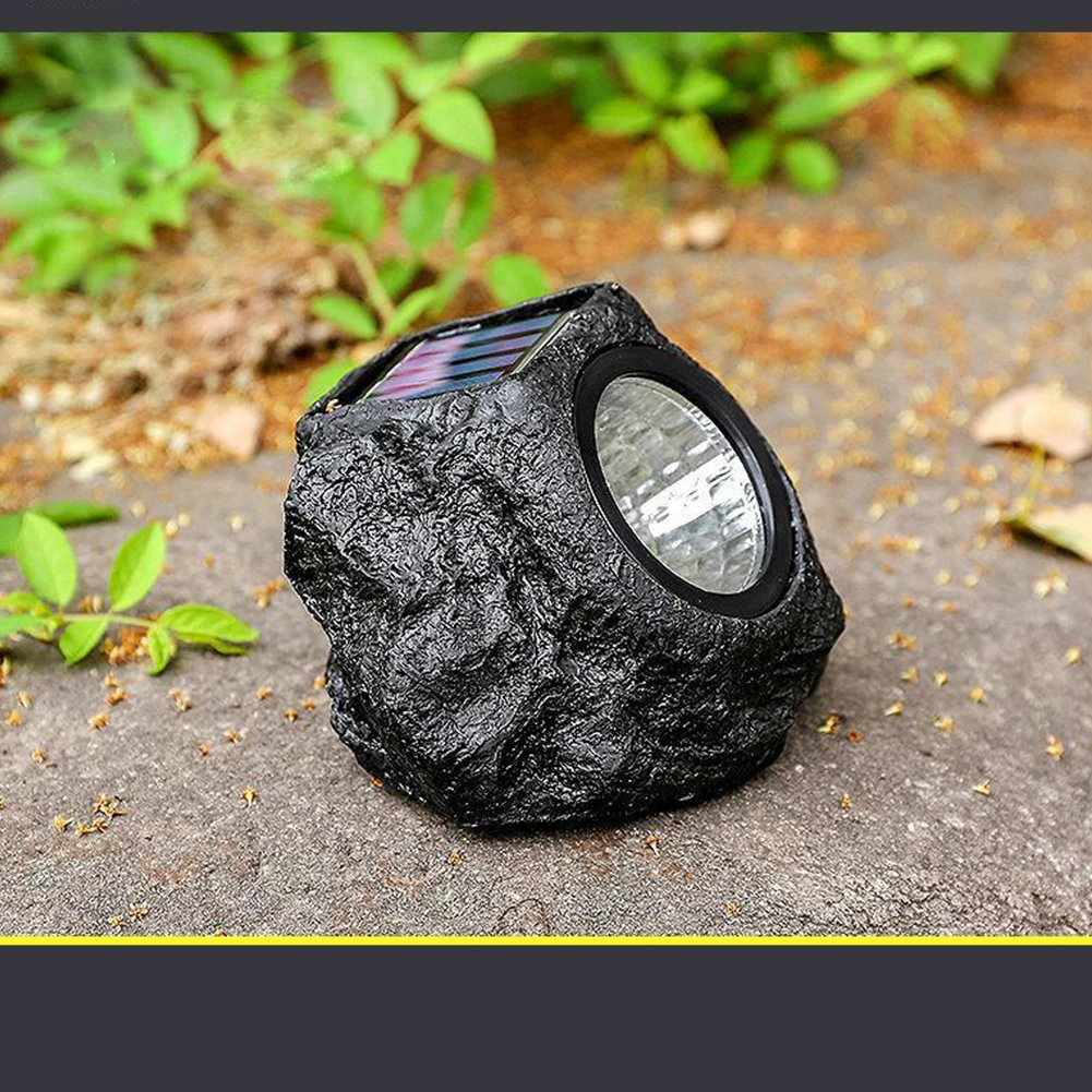 LED Solar Lights Stone Solar Spotlights Solar Garden Lights Landscape Decoration Outdoor Simulation Stone Lawn Lamps