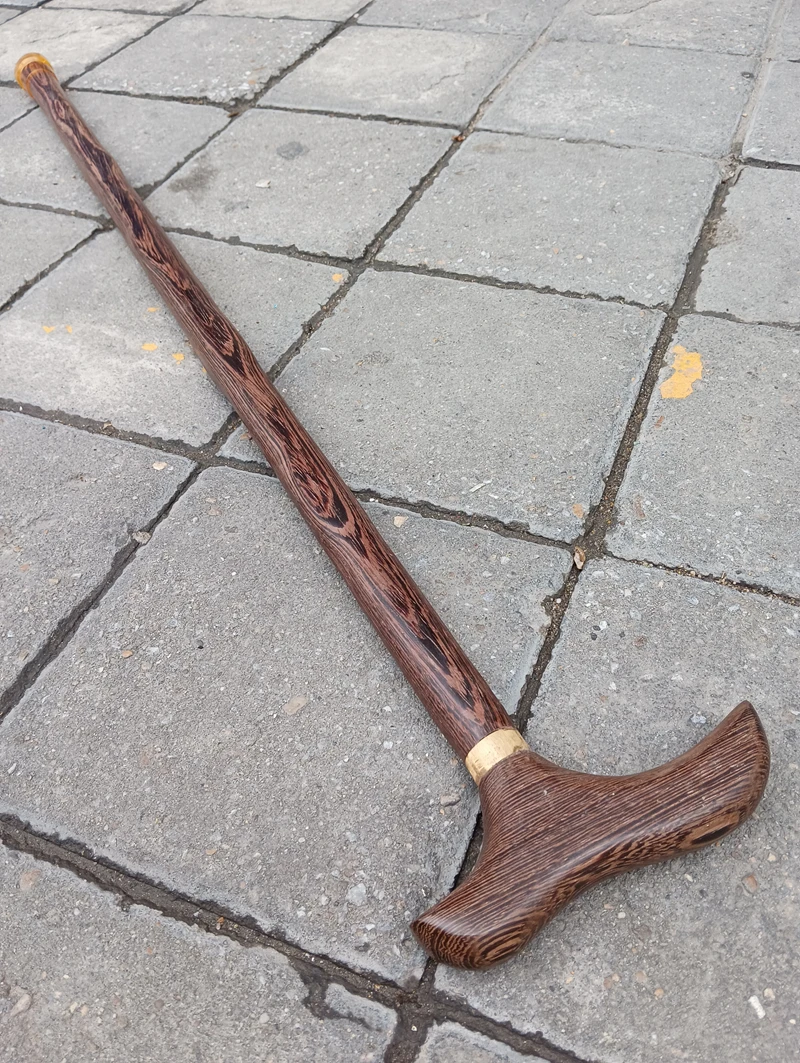 Excellent Sports Canes Wing Wood Hardwood Support Walking Stick Travel Cane Ironwood Strong 86cm Length