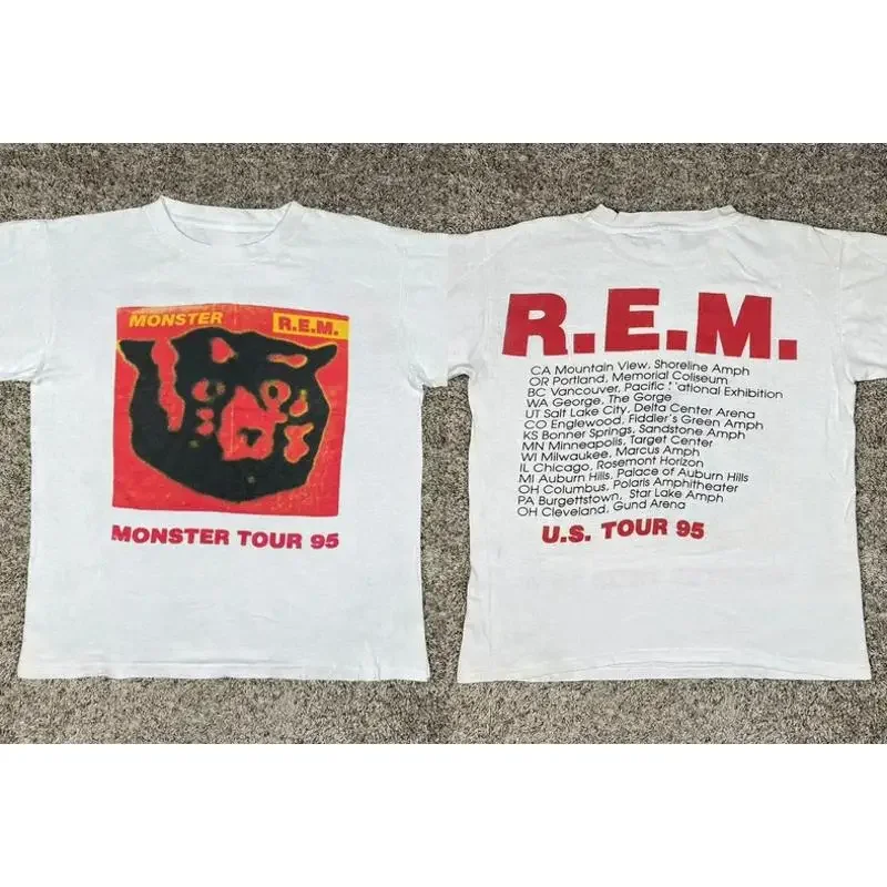 REM R E M BAND MONSTER 95 DOUBLE SIDED T SHIRT FULL SIZE S 5XL
