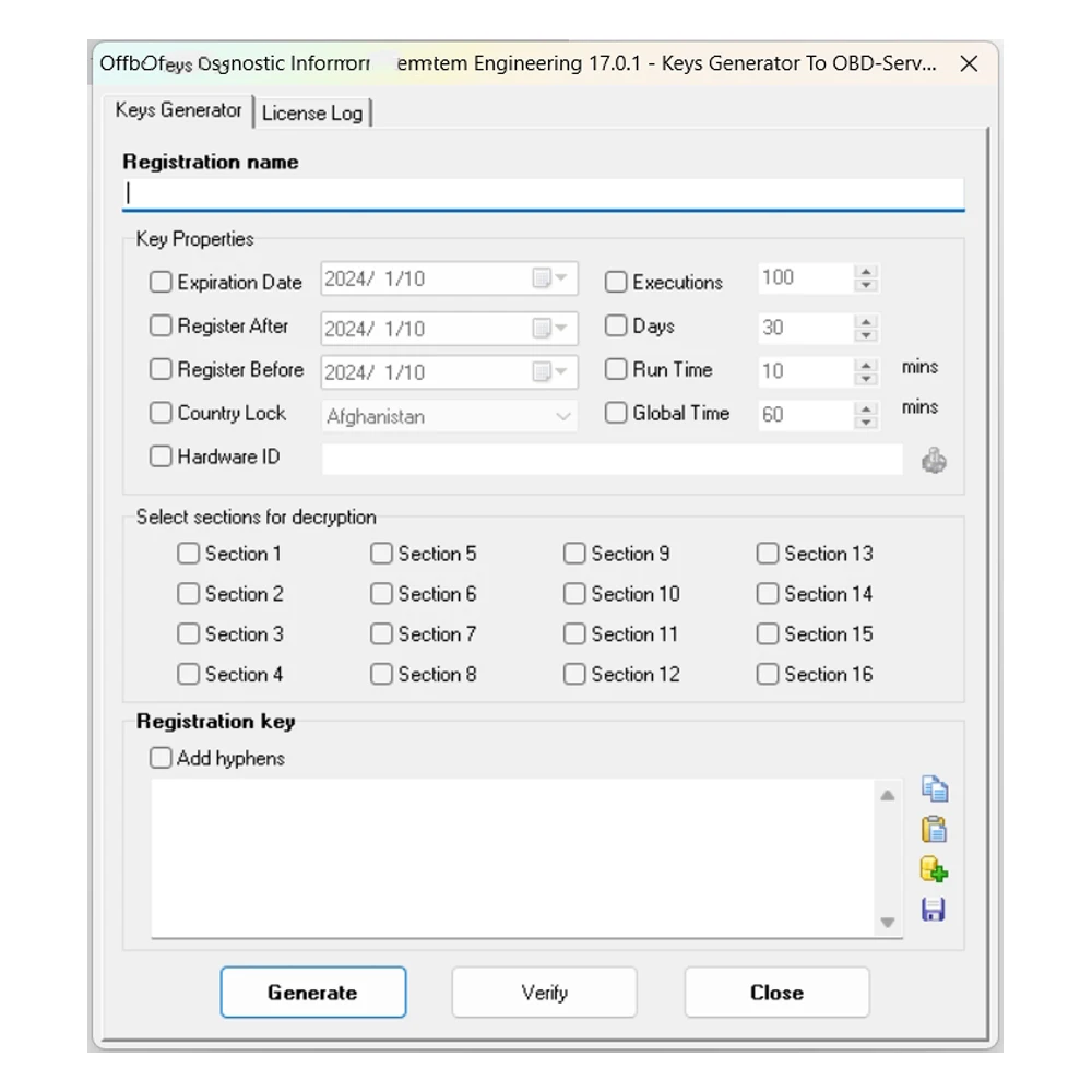 For ODIS Keygen Key Generator with License for ODIS-S 23.0.1 Service ODIS-E Engineering 17.0.1 Software Registration