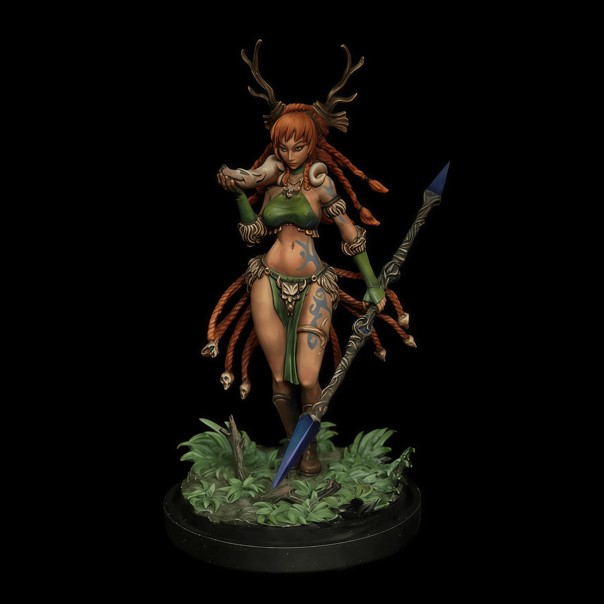 

40mm Die-casting Resin Model Assembly Kit, GK，Druid ， Unpainted, Needs To Be Assembled