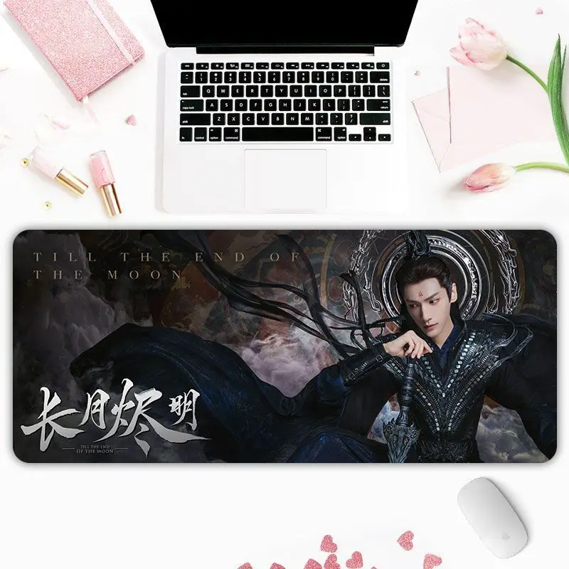 Chinese Drama Till The End Of The Moon Mousepad Keyboard Mouse Set Notebook Desk Protector Big Table Mat Place Pad Textile